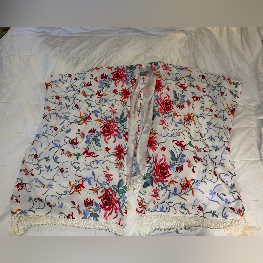 ASOS Women’s Multicolor Floral Robe Kimono Size 18 Plus Size